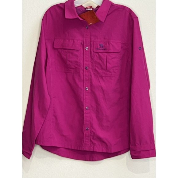 NWT Camel Crown Pink Quick Drying Long Sleeve Shirt Size XXL hiking Outdoors 2xl - Picture 1 of 9
